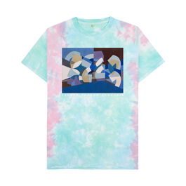 Saloua Raouda Choucair: Composition in Blue Module tie-dye t-shirt